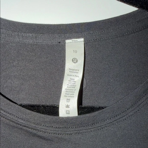 lululemon Black Tie-Front Long Sleeve Top - Picture 2 of 4